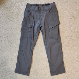 Duluth Trading Co. Men's Gray Cargo Pants - Flex Dry - 34×30